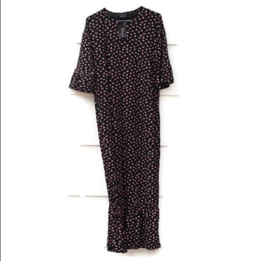 Floral Black Maxi Dress